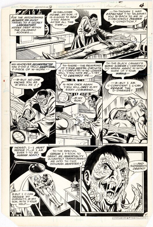 Irv Novick and Pablo Marcos Superman Album #12 Story Page 4 Original Art (DC-Egmont Ehapa, 1985). - Planche originale