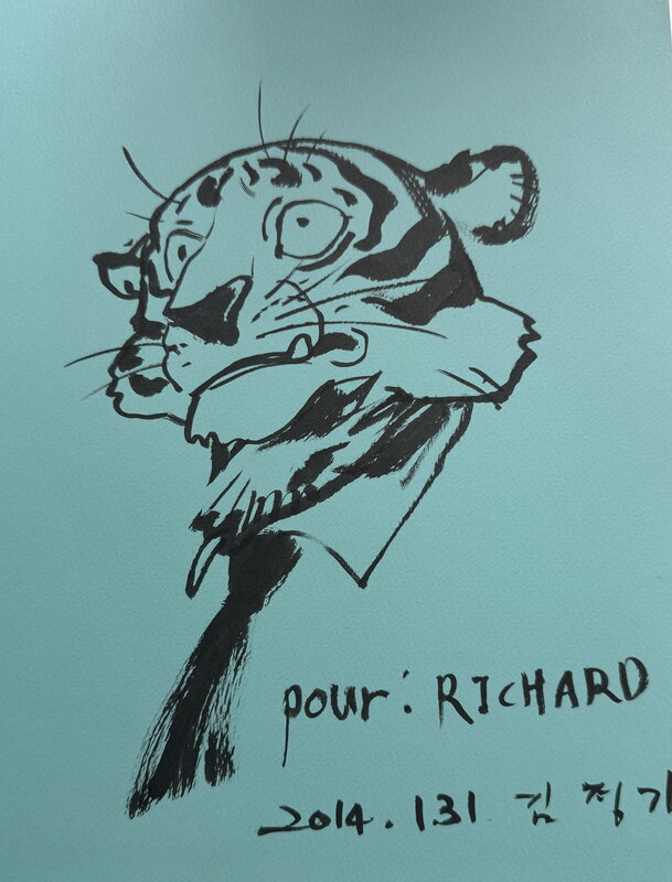 Tiger par Kim Jung Gi - Dédicace