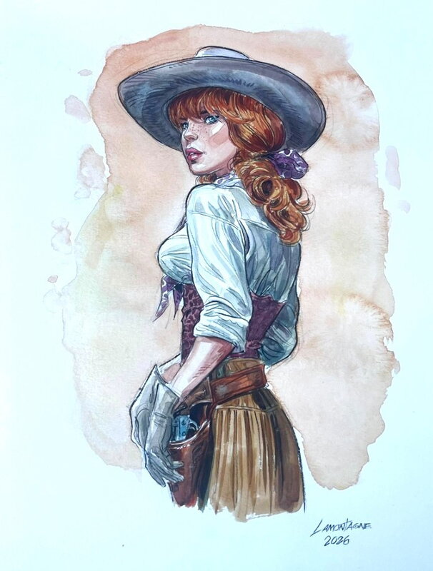Calamity Jane par Jacques Lamontagne - Illustration originale
