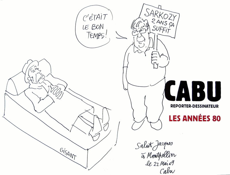 Cabu - Les années 80 - Dédicace