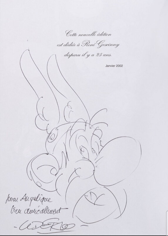 Uderzo dedicace - Sketch