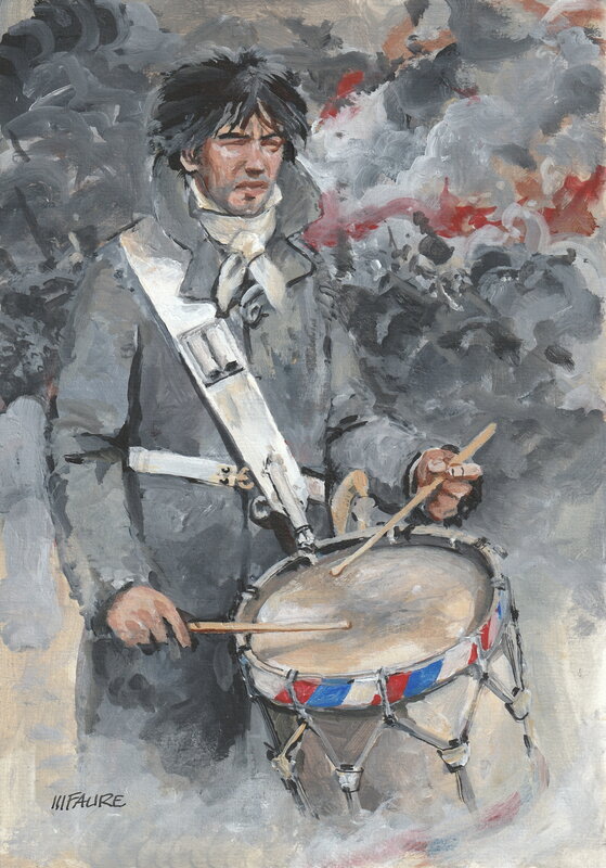 Michel Faure, Les Fils de l’Aigle (De zoon van de arend) Morvan d’Andigny - Illustration originale