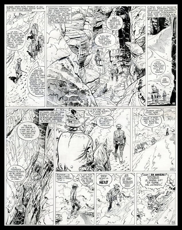 Jean Giraud, Jean-Michel Charlier, Blueberry - Le Spectre aux Balles d'Or - Planche originale