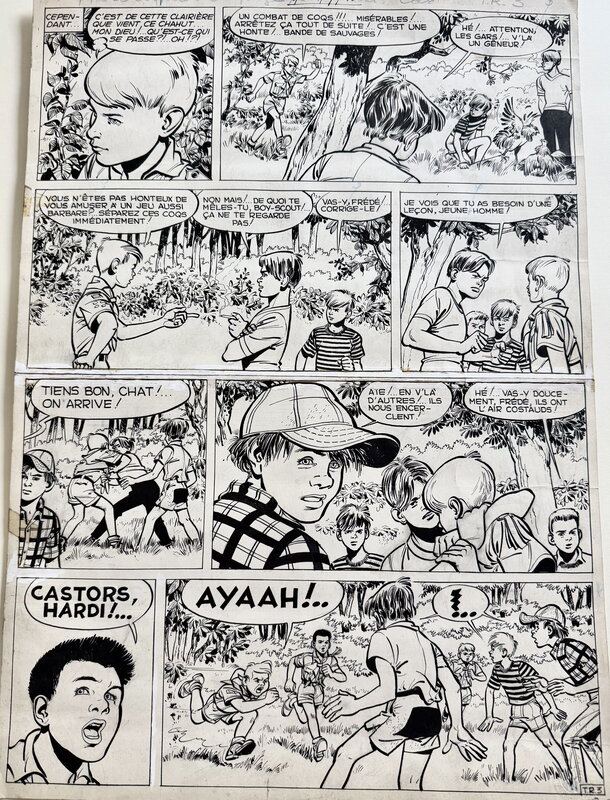 MiTacq, Patrouille des castors - le trophee de rochecombe - Planche originale