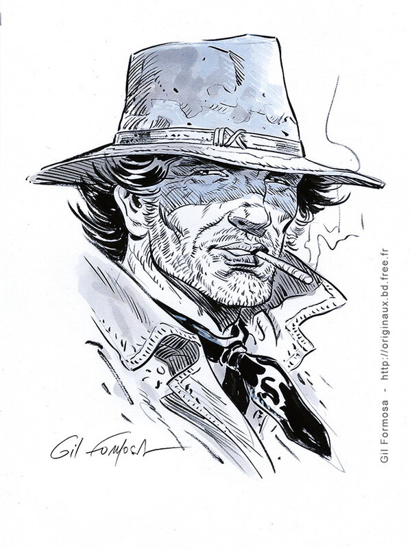 Gil Formosa, Jean Giraud, Jean-Michel Charlier, Blueberry Commission 1 - Dédicace
