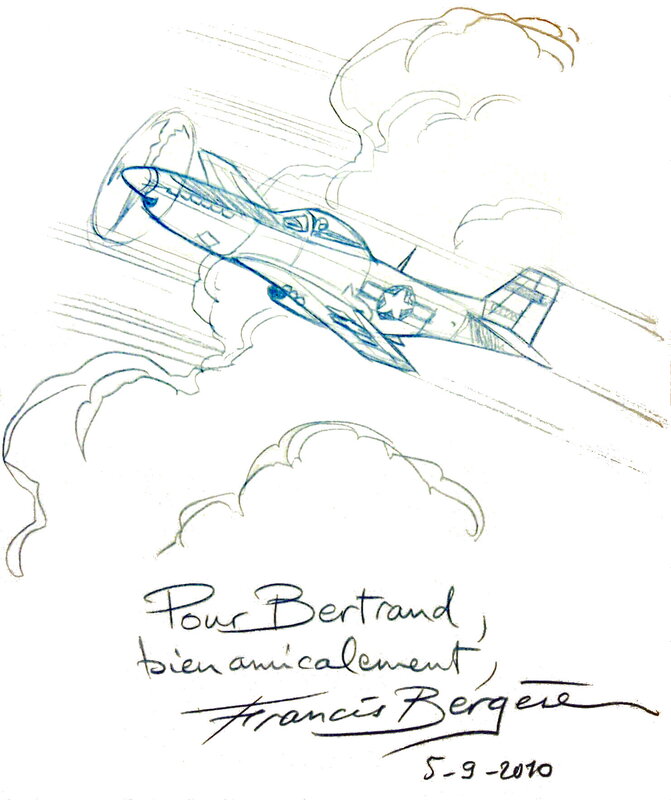 Francis Bergèse, Batailles aériennes sur l' Angleterre et l'Allemagne (1940-1945) - Sketch