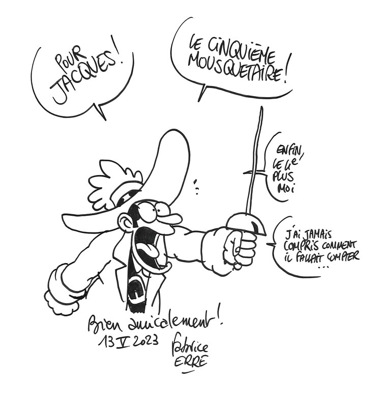 Fabrice Erre, Les trois mousquetaires - T1 - Sketch