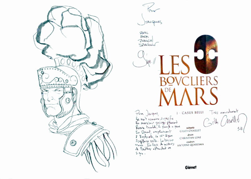 Gine, Gilles Chaillet, Les boucliers de Mars -T1 - Sketch
