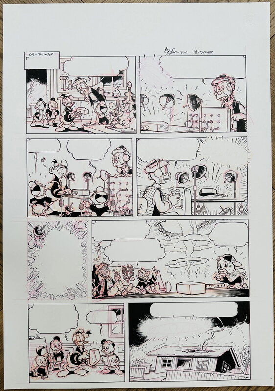 En vente - Arild Midthun - Donald Duck - Duck of Thunder - 2010 - p4 - Planche originale
