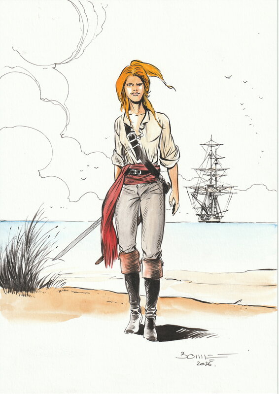 Franck Bonnet, Pirates de Barataria (Artemis Delambre) - Illustration originale