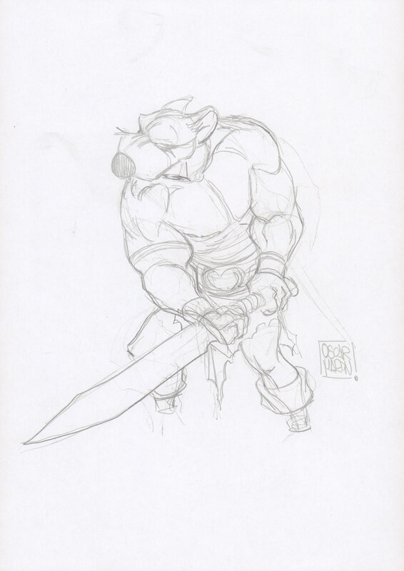En vente - Solo Prêt Au Combat par Oscar Martin - Illustration originale