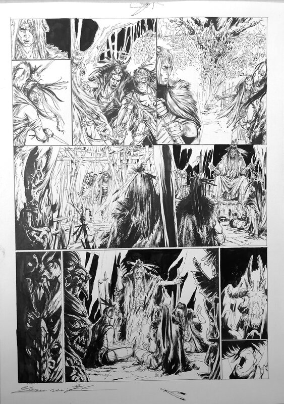 En vente - Bravesland par Federico Carlo Ferniani - Planche originale
