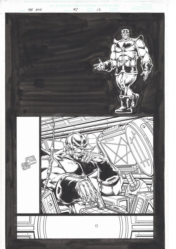 En vente - The end # 1 page 12 par Jim Starlin - Planche originale