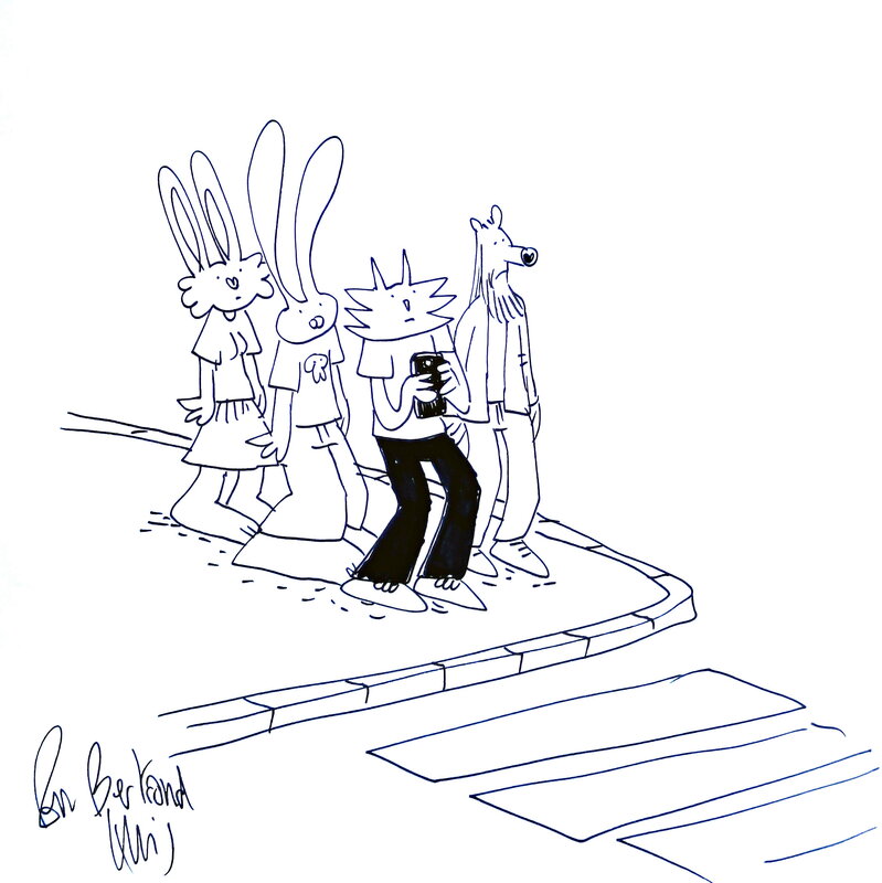 Un peu d'amour by Lewis Trondheim - Sketch