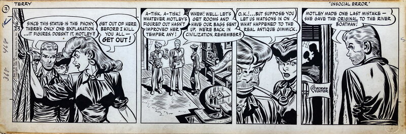 George Wunder, Terry and the Pirates 25/08/1948 - Comic Strip
