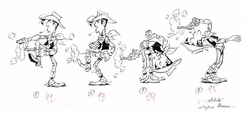 Lucky Luke par Achdé - Illustration originale