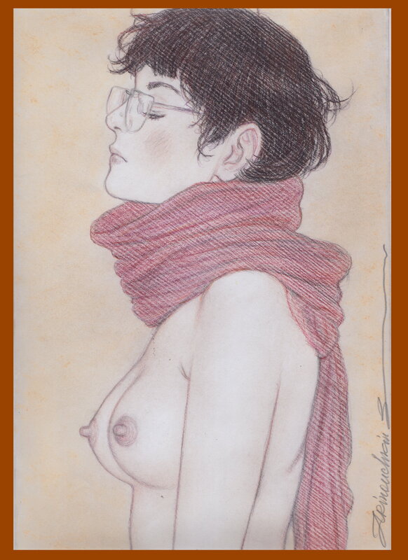 Jeune femme par Andréi Arinouchkine - Illustration originale