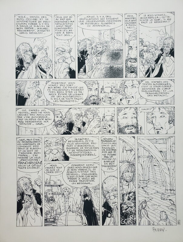 Ferry, LES CHRONIQUES DE PANCHRYSIA   T1 L'ENVOL - Planche originale