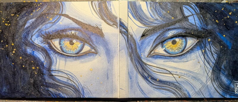 Olivier Ledroit, Les Fleurs du mal - Blankcover 24/30 - Original art