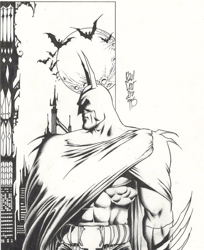 For sale - Illustration Batman by Raul & Gianluca Cestaro - Original Illustration
