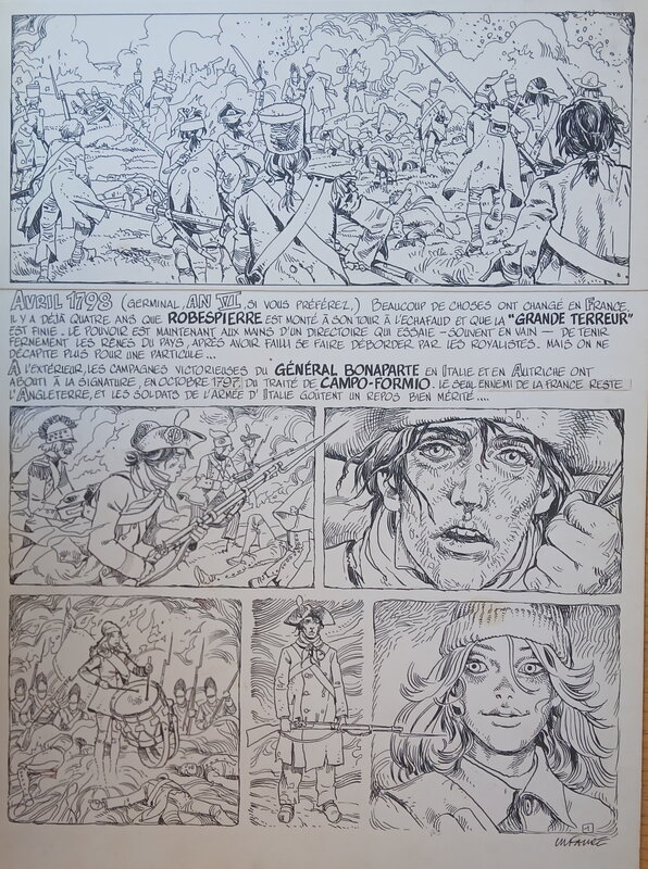 Michel Faure, Daniel Vaxelaire, Les fils de l'aigle T2 Les collets noirs - Planche originale