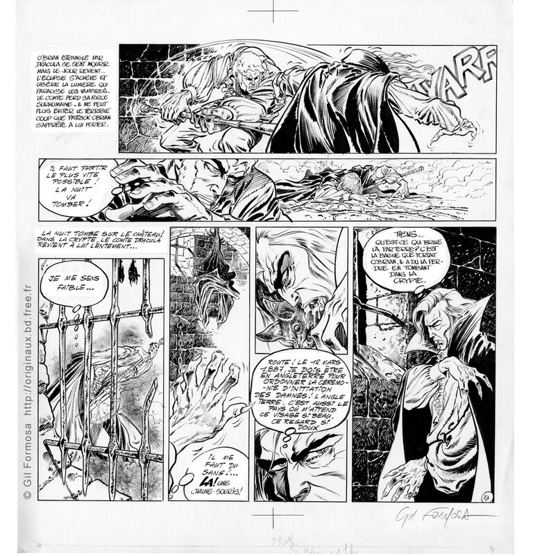 Dracuka P04 par Gil Formosa - Planche originale