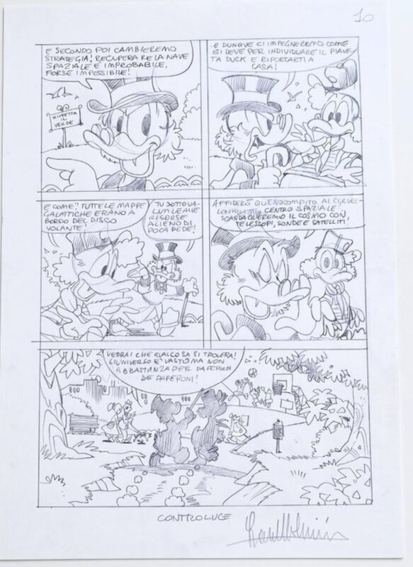 Lara Molinari, Page 10 - Histoire « Ok Quack Turista Spaziale - Comic Strip