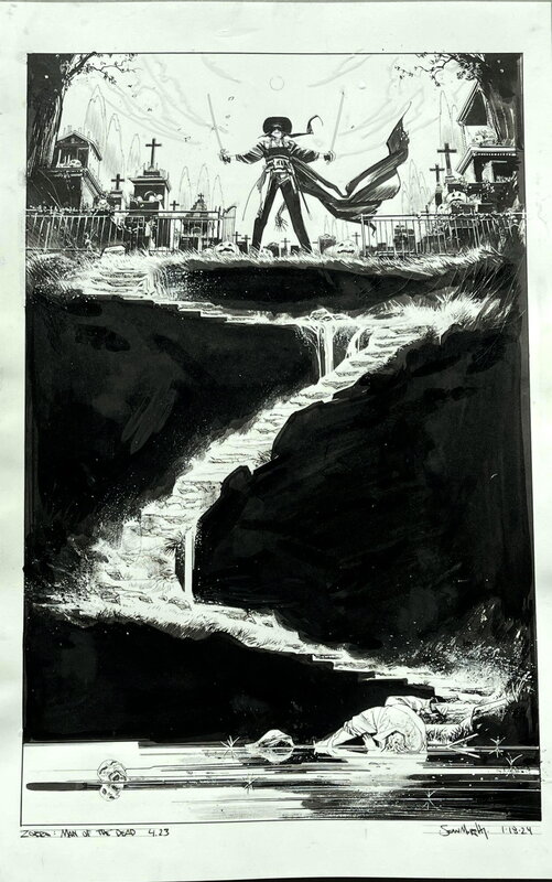 En vente - Sean Murphy, Zorro: Man of the dead #4 page 23 - Planche originale