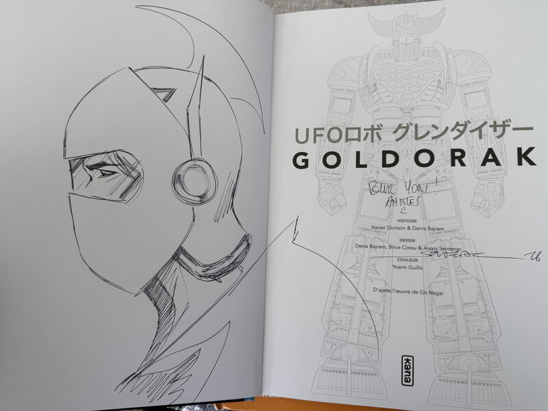 Dédicace Goldorak par Alexis Sentenac, Gô Nagai, Xavier Dorison, Denis Bajram - Dédicace