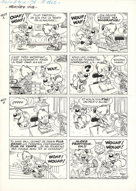 Laurent Verron, Boule et Bille planche 1265 - Comic Strip