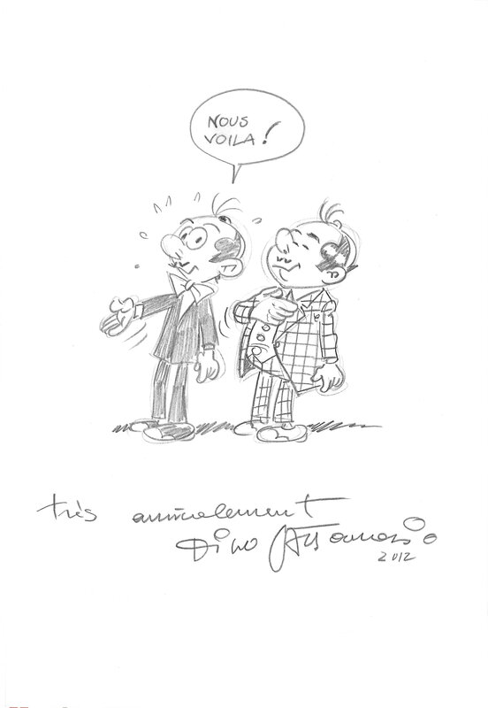 Dino Attanasio, René Goscinny, Roger Francel, Spaghetti et Prosciutto - Dédicace