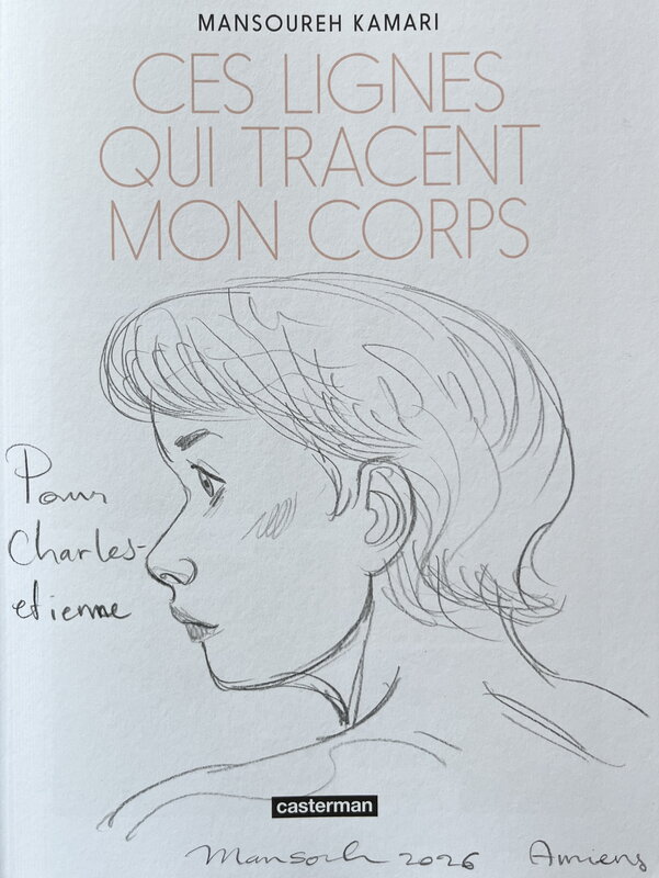 Ces lignes… by Mansoureh Kamari - Sketch