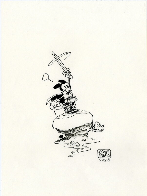 For sale - Mickey à l'épée by Thierry Martin - Comic Strip