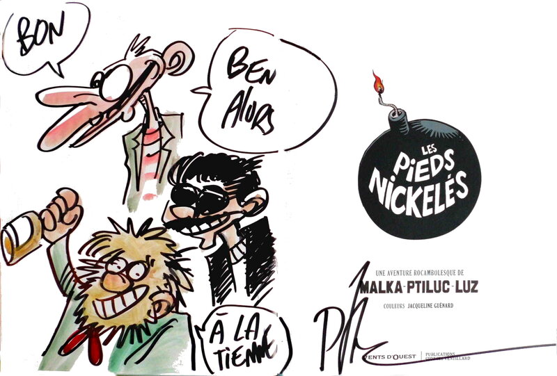 Les pieds nickelés par Ptiluc - Dédicace