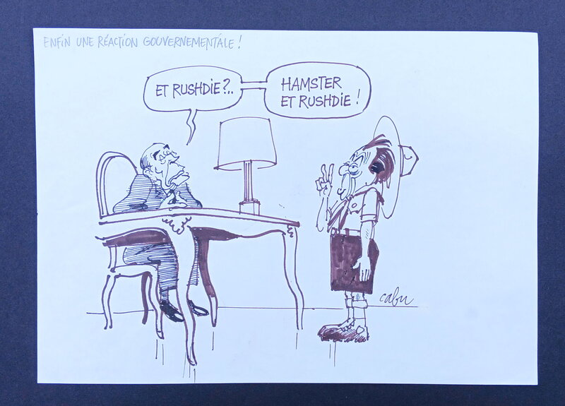 Jean Maurice Jules Cabut Cabu, Enfin une réaction gouvernementale - Illustration originale