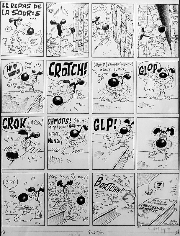 Nikita Mandryka, Gotlib, Le repas de la souris. Mandrika-Gotlib - Comic Strip