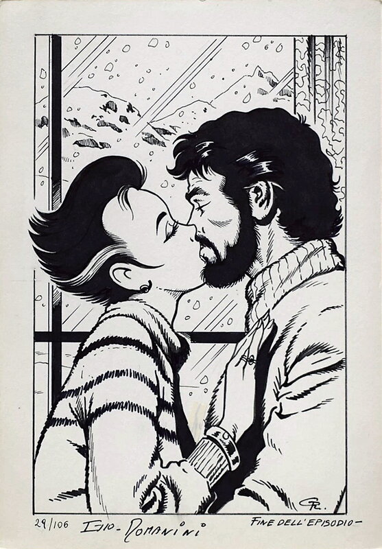 Giovanni Romanini, Finale - Kiss of a Werewolf '(ULULA' 29, 1984) - Original Illustration