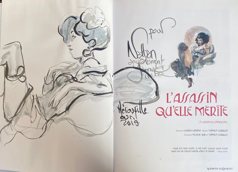 Yannick Corboz, illustration originale, Mathilde, 