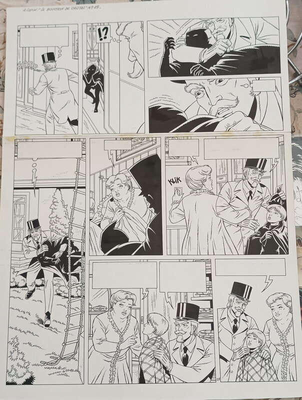 Jacques Géron, Bouchon de cristal Lupin - Comic Strip