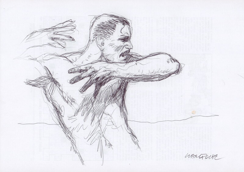 For sale - Portrait Homme by Liberatore - Original Illustration