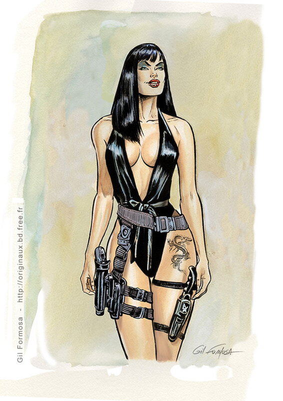 Lady X suits par Gil Formosa - Planche originale