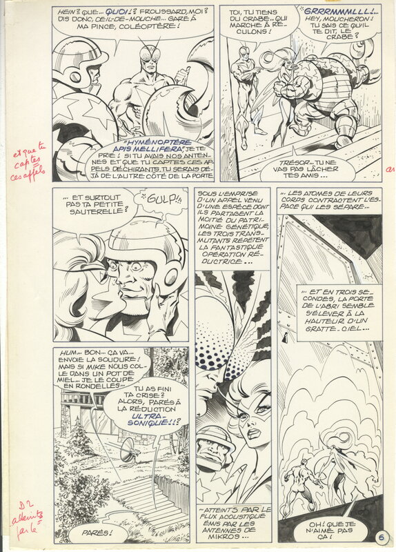 En vente - Jean-Yves Mitton, Mikros - Outre-Monde 1 : La porte de l'enfer p.6 - Planche originale