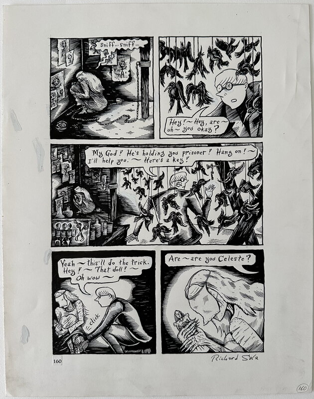 Richard Sala - The Chuckling Whatsit - p160 - Planche originale