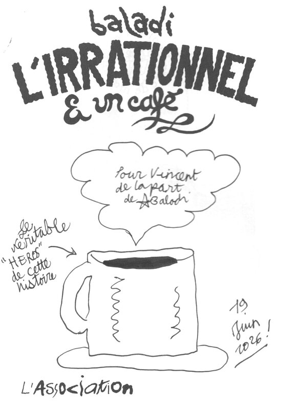 Alex Baladi, L'irrationnel & un café - Sketch