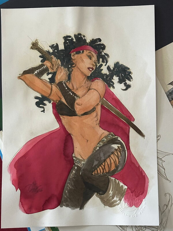 For sale - Kriss de Valnor by Giulio De Vita - Original Illustration