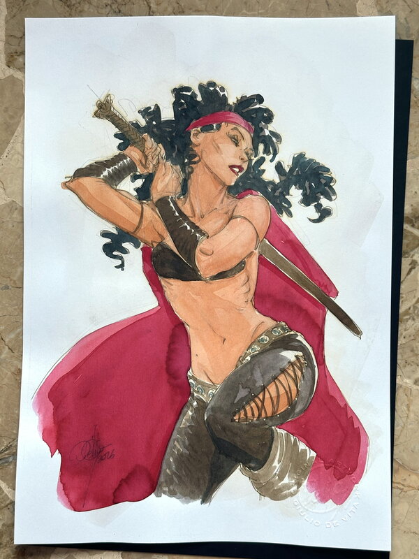 Kriss de Valnor by Giulio De Vita - Original Illustration