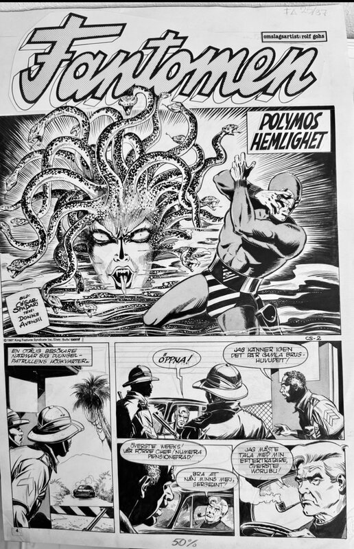 César Spadari, Donne Avenell, The Secret of Polymos First Page NFS - Planche originale
