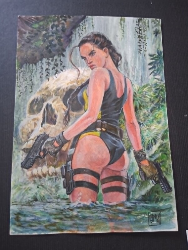 Lara Croft par Osman Hajdarevic - Illustration originale