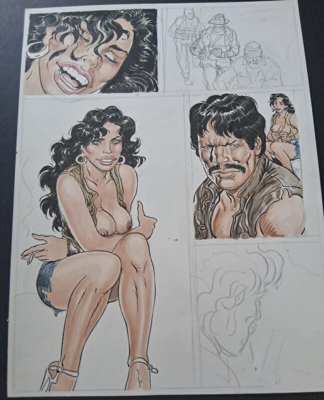 Malik, Archie Cash - unfinished page - Original Illustration