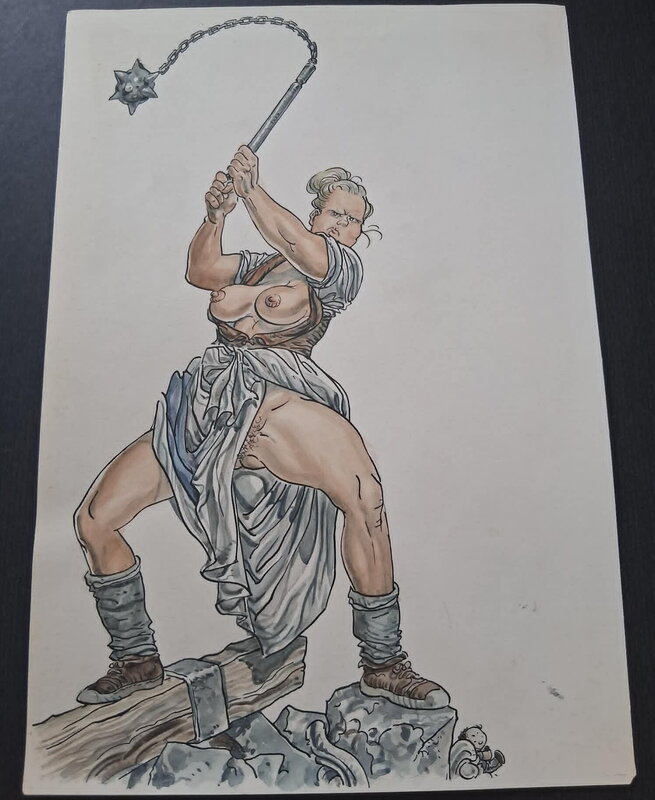 Female fighter par Malik - Illustration originale